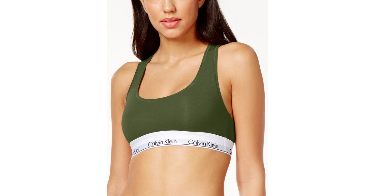 Olive green shop calvin klein bralette